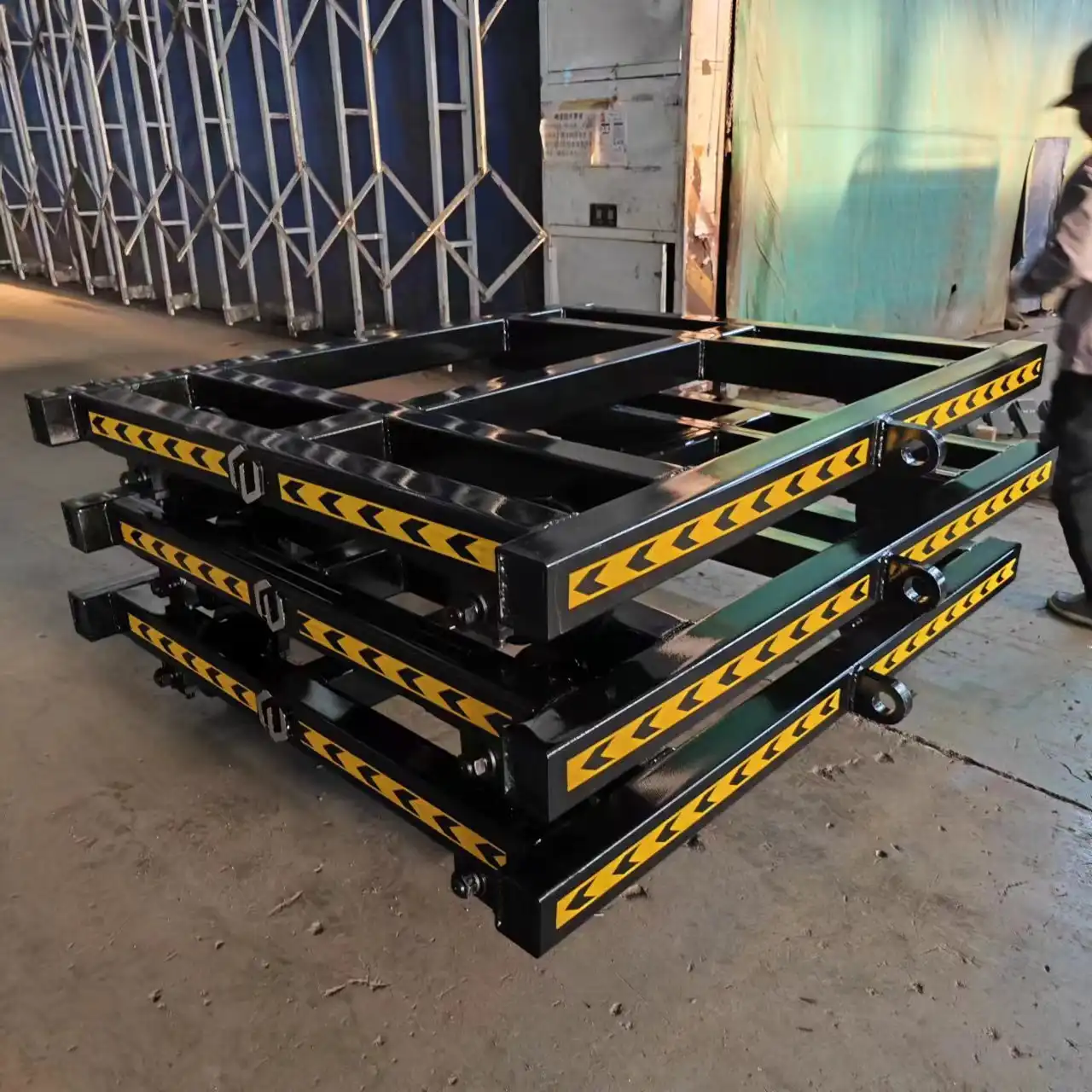 How does rail track trolley fit into the track?